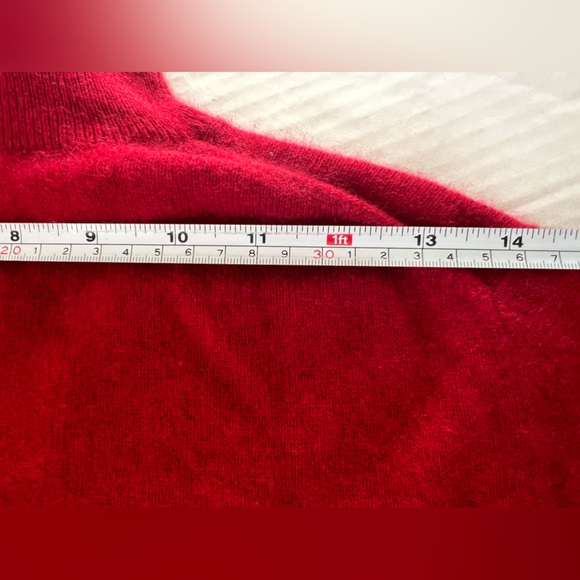 Cashmere Turtleneck Sweater Womens Small Red Long Sleeve - Picture 5 of 6